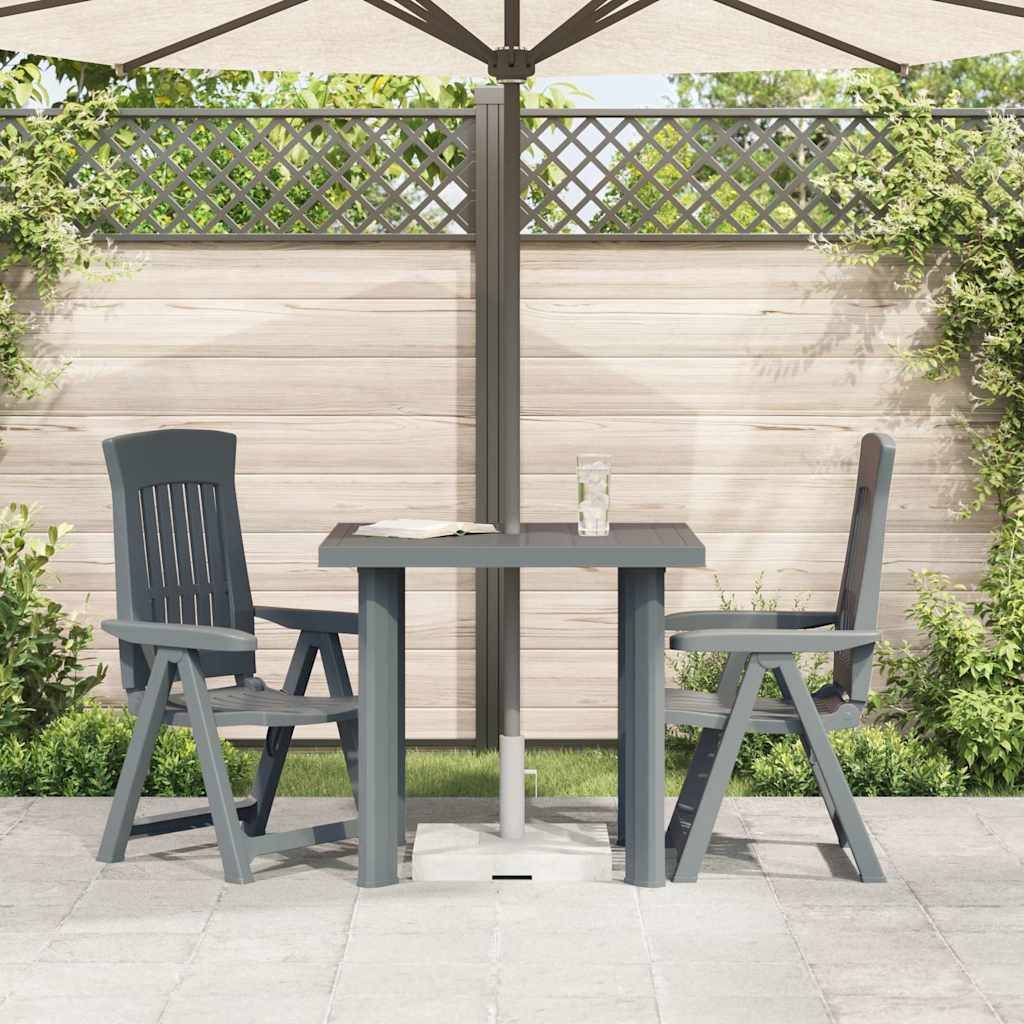 Table de jardin plastique vert 80 x 75 x 72 cm - PANGIVO - Image 3