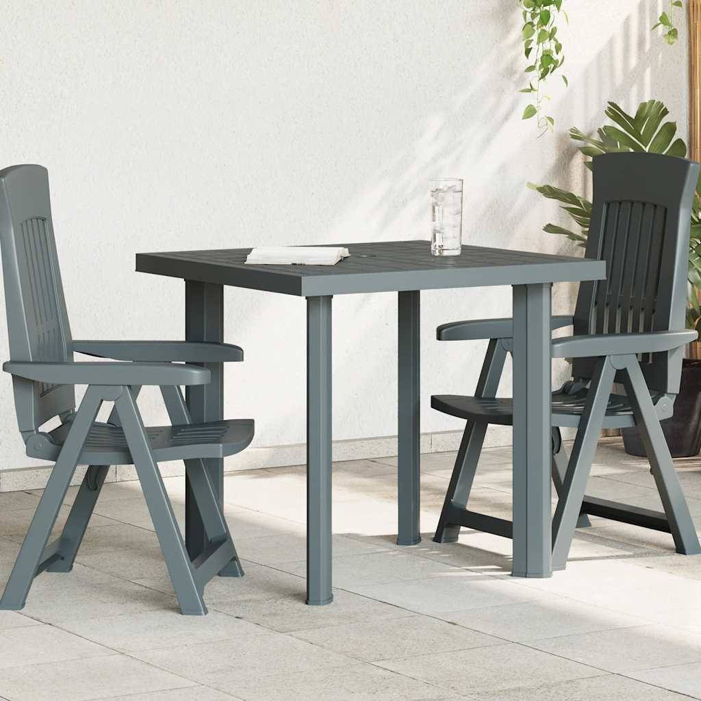 PANGIVO - Table de jardin plastique vert 80 x 75 x 72 cm - PANGIVO