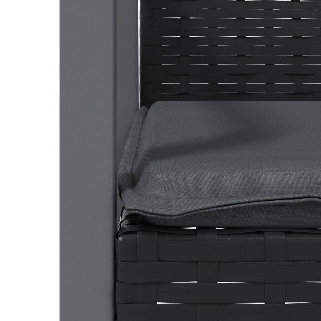 Ensemble Table et Chaises de Jardin pour 6 en Polyrotin Noir, Table XXL 200cm avec Plateau Verre – ComfortXL Outdoor Living - Image 7