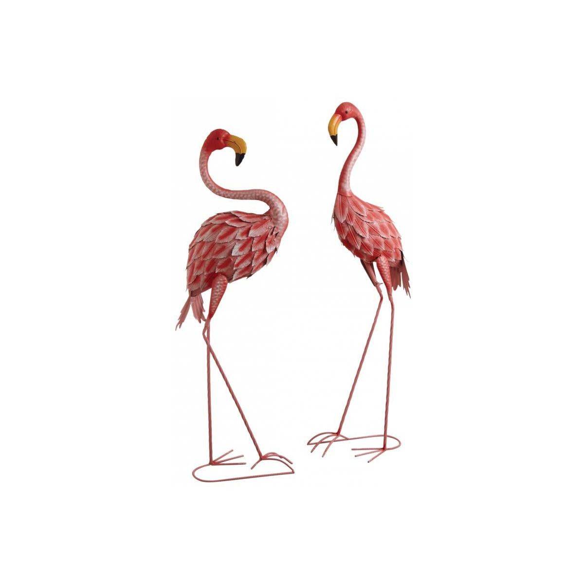 Aubry Gaspard - Flamant rose en métal laqué (Lot de 2) - Imagen 1