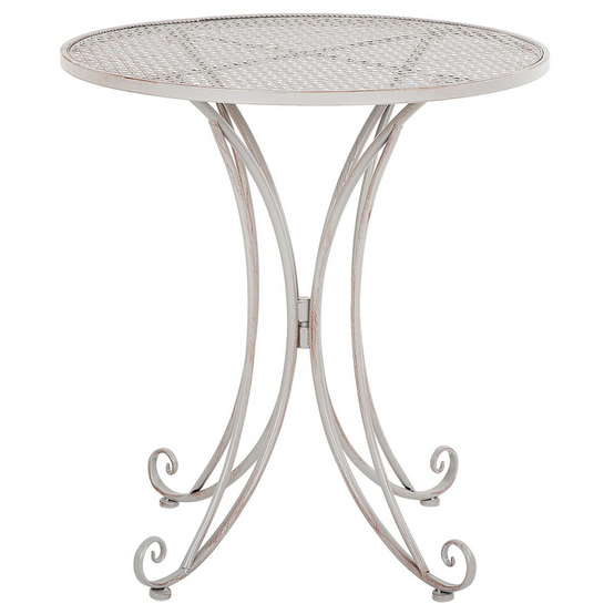 Table ronde, 2 Personnes Métal Gris CILENTO - Beliani - Image 1