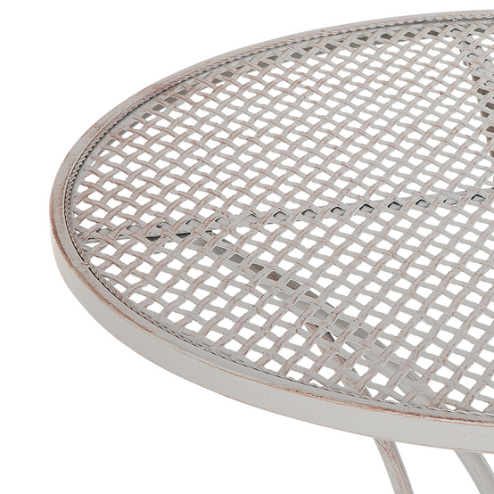 Table ronde, 2 Personnes Métal Gris CILENTO - Beliani - Image 3