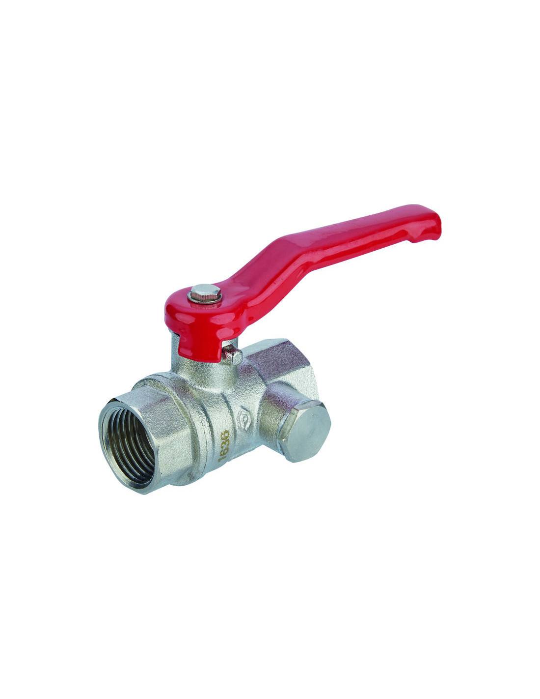 Cap Vert - Vanne Sphère Ff+p 15x21 Contrôle Flux Avec Purge Intégrée - Capvert