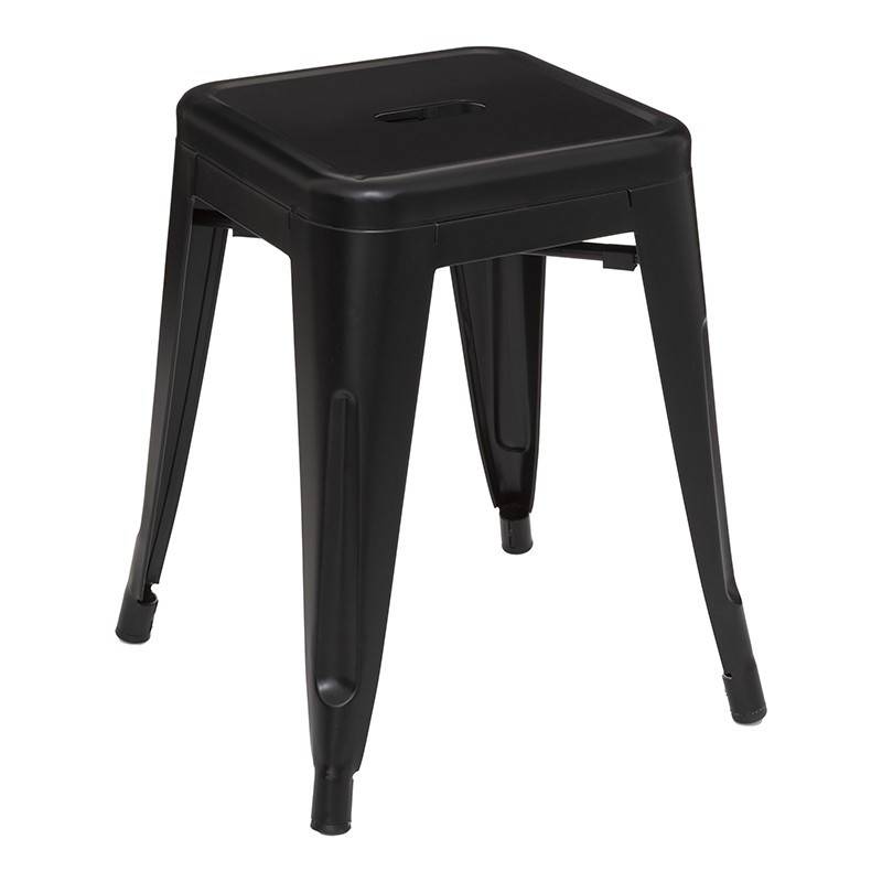 Tabouret métal Niko noir Atmosphera - Imagen 1