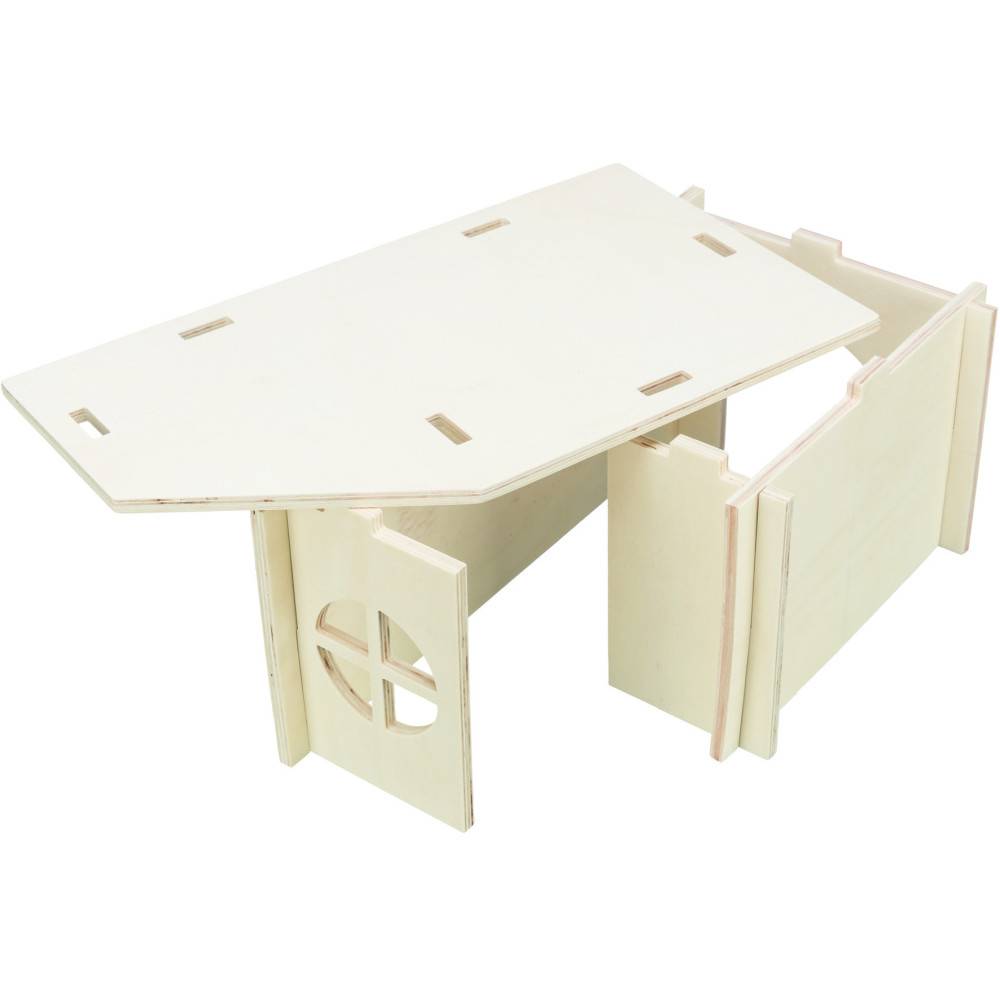 Trixie - Maison emboitable Holm 26 x 42 x H 18 cm pour cochons d'inde, lapins nains - Imagen 4