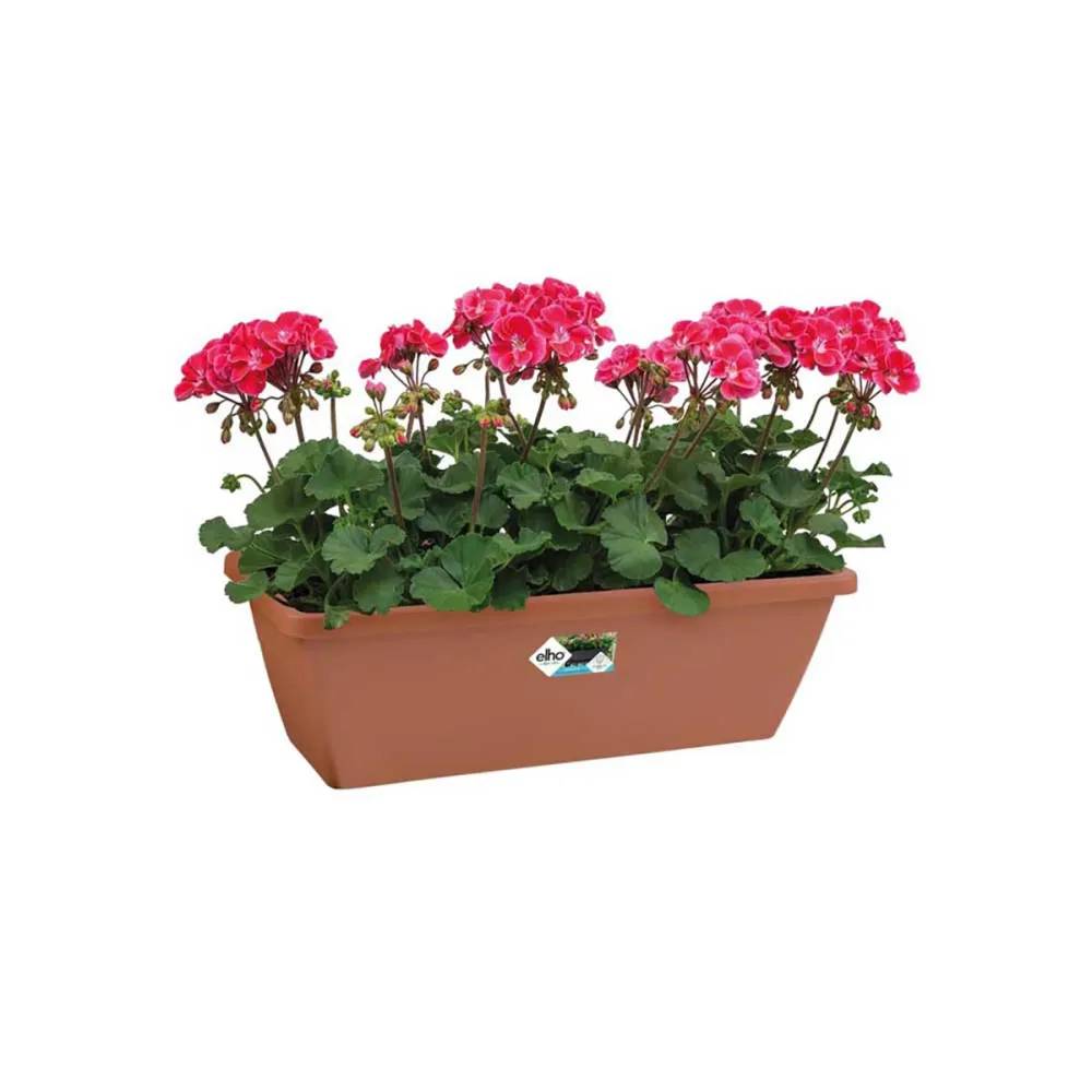 Elho - Lot de 8 Balconnières Elho® 70x16cm en plastique effet terre cuite - Image 3
