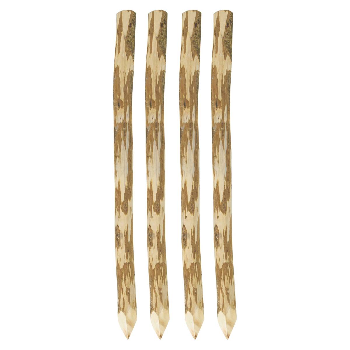 Aubry Gaspard - Poteaux en noisetier (Lot de 4) Hauteur 120 cm - Imagen 1