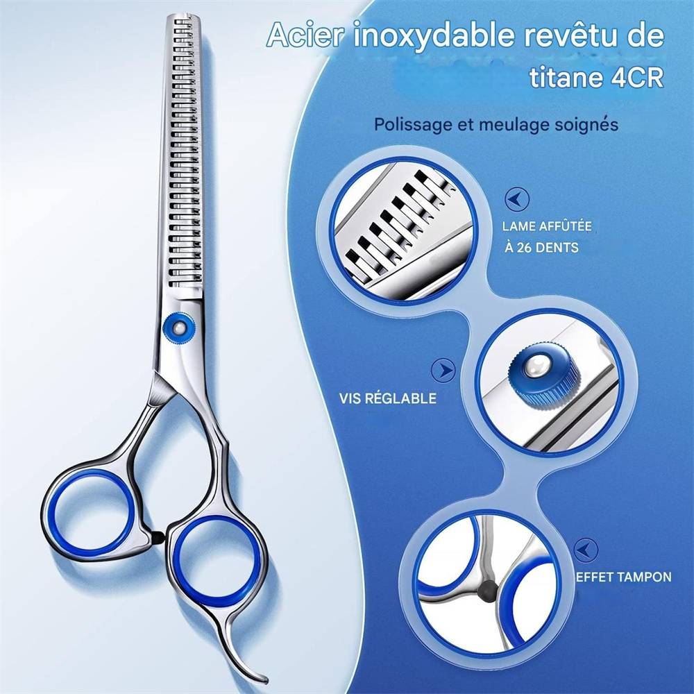 Fenice 6.5 pouces ciseaux de toilettage professionnels pour chiens, ciseaux de t