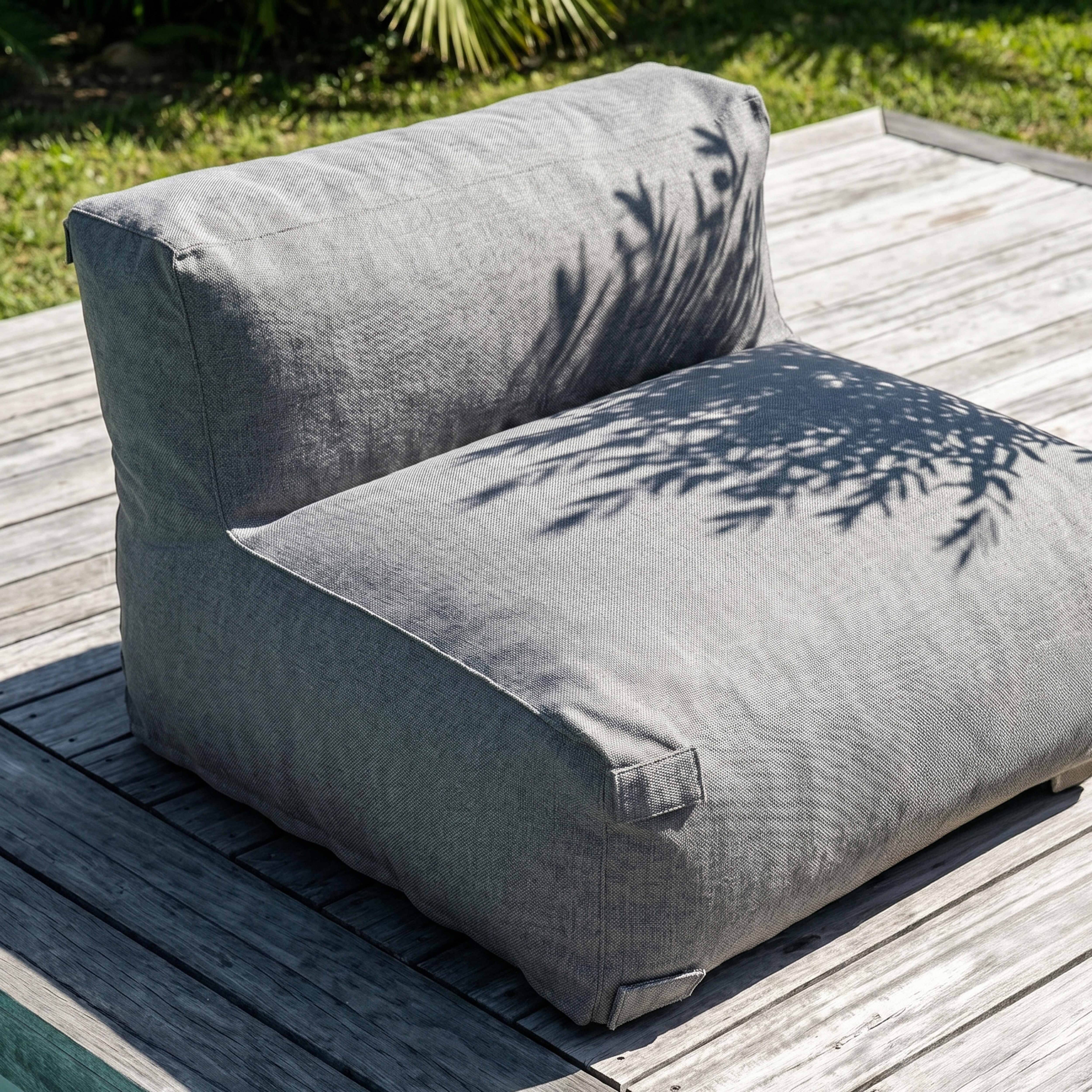 Oviala - Fauteuil de jardin pour canapé modulable gris Mixi - Oviala - Image 5