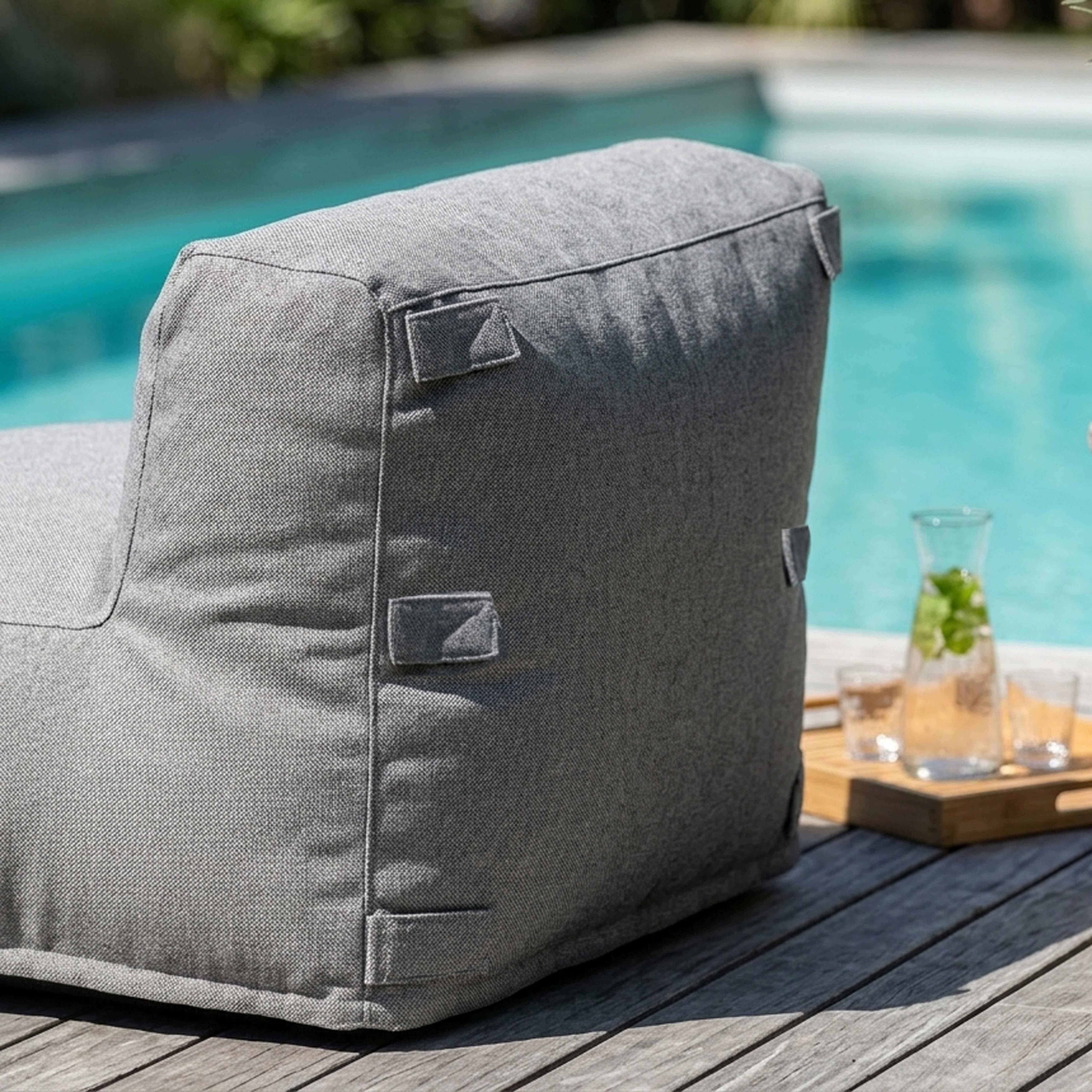 Oviala - Fauteuil de jardin pour canapé modulable gris Mixi - Oviala - Image 4