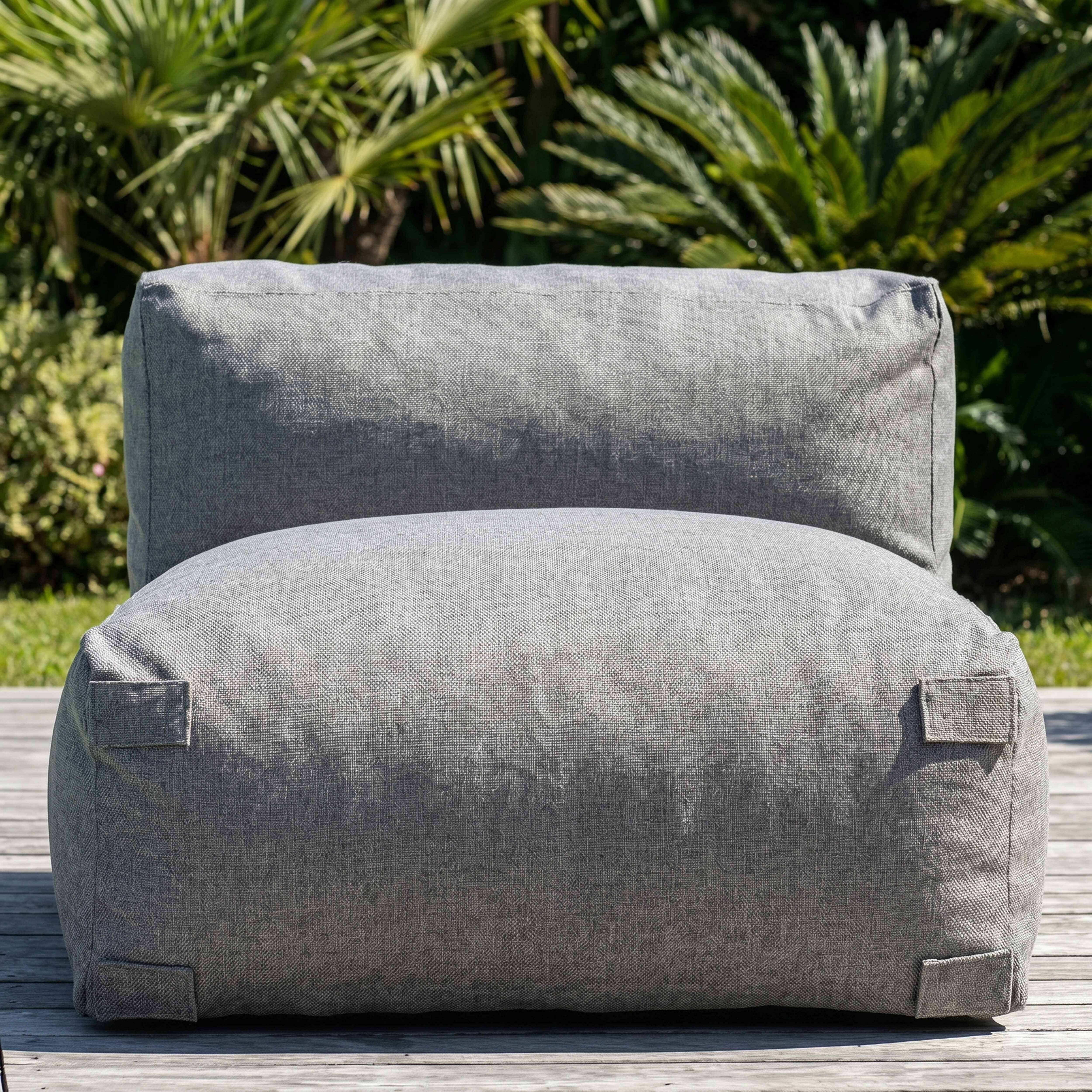 Oviala - Fauteuil de jardin pour canapé modulable gris Mixi - Oviala - Image 3