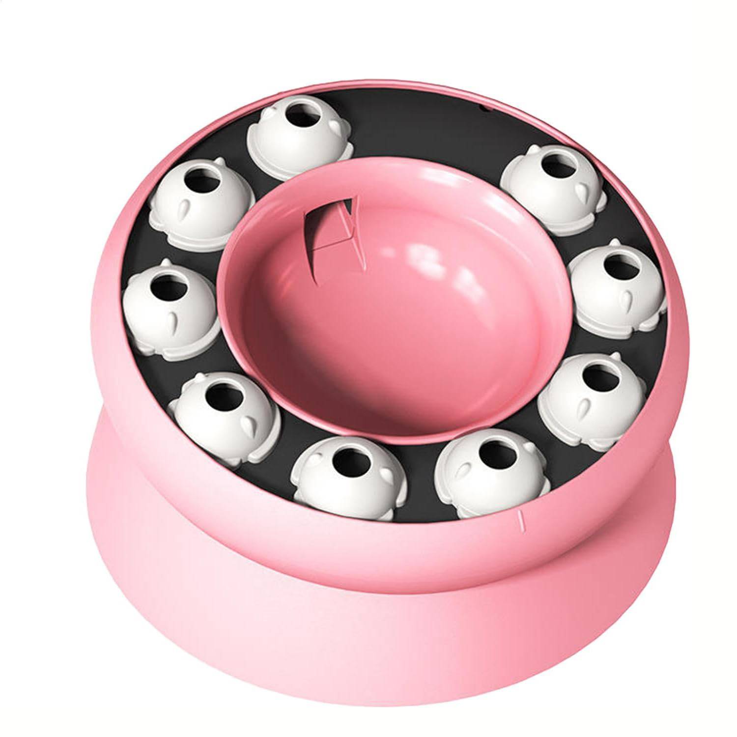 DtopbuyAge - Gamelle pour chat - Surélevée avec support, jouet puzzle interactif - Image 6