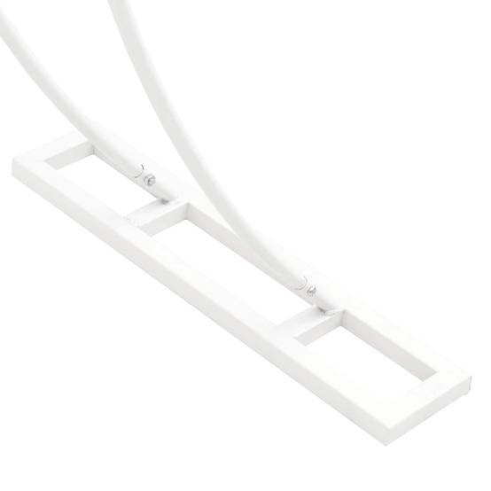 Arche de Mariage Ronde Acier Blanc Décoration Cérémonie et Jardin 223x201cm - ComfortXL Outdoor Living - Image 7