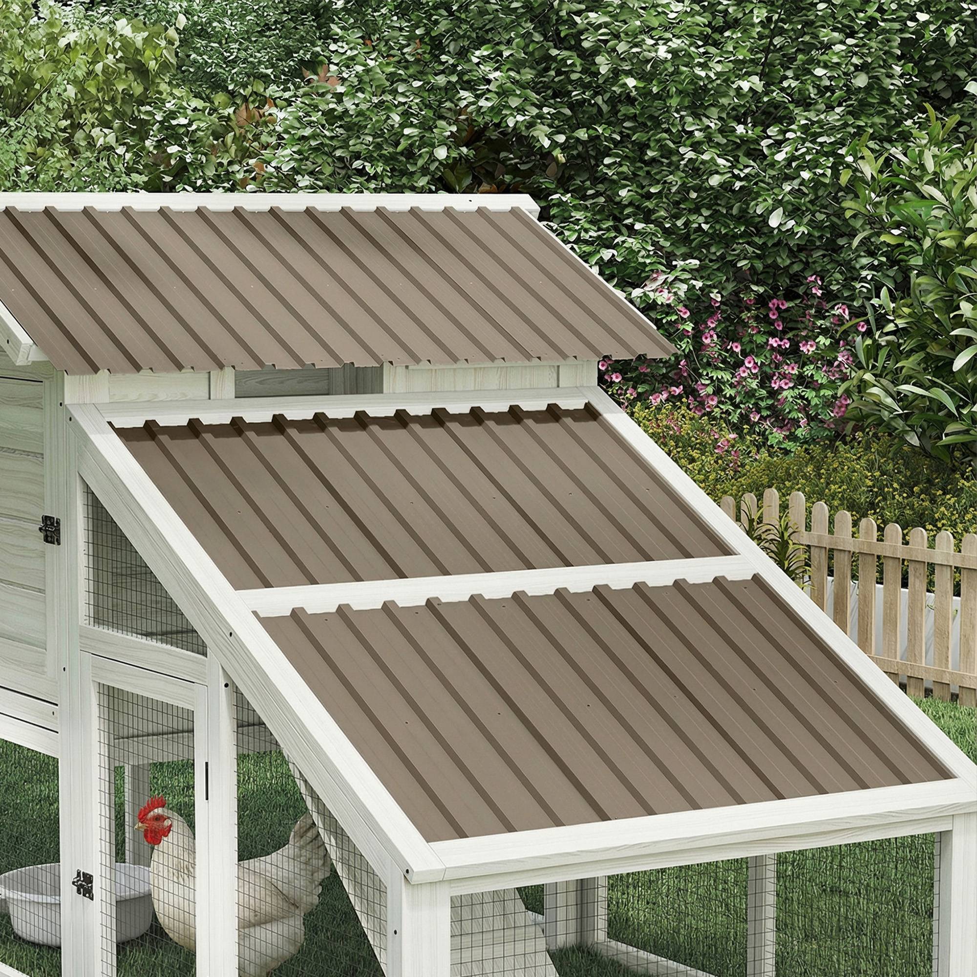 ComfortXL - Lot de 12 panneaux de toiture en acier galvanisé marron 129 x 45 cm pour abri et garage pose simplifiée - Image 9