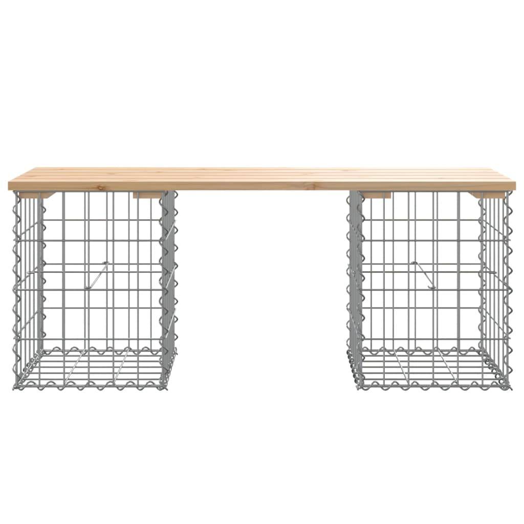 Maison Chic - Banc de jardin - Banc d'extérieur - Banquette design de gabion 103x31x42 cm bois massif de pin - Imagen 5