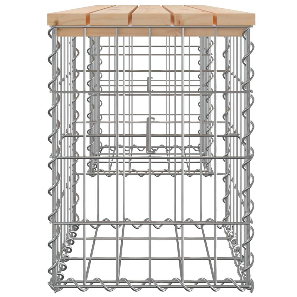 Maison Chic - Banc de jardin - Banc d'extérieur - Banquette design de gabion 103x31x42 cm bois massif de pin - Imagen 4