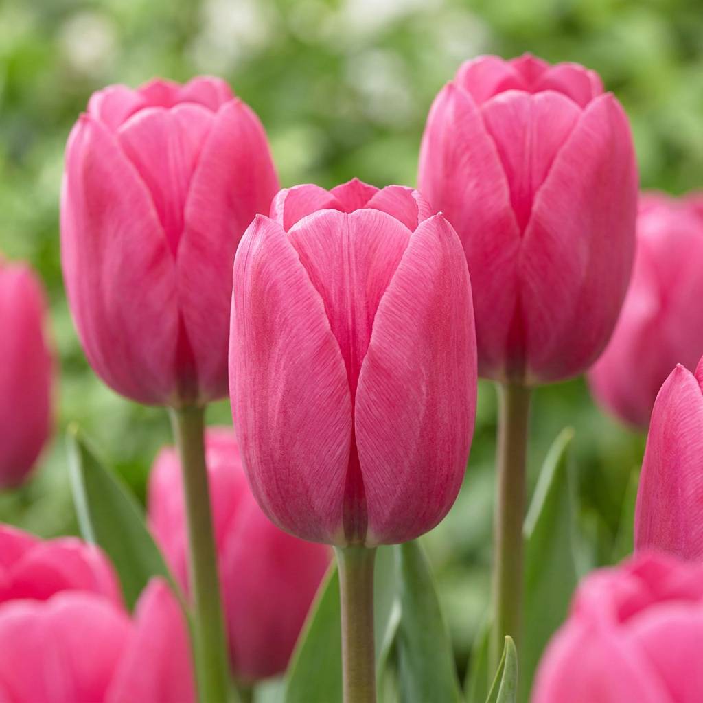 La Green Touch - Tulipe triomphe rose - 15 bulbes - calibre 11/12