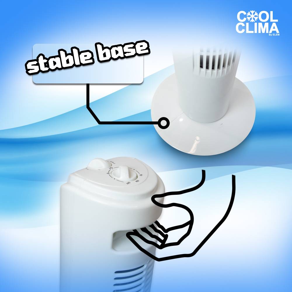 Cool Clima - Ventilateur colonne 45W avec timer - Cool clima - Image 4