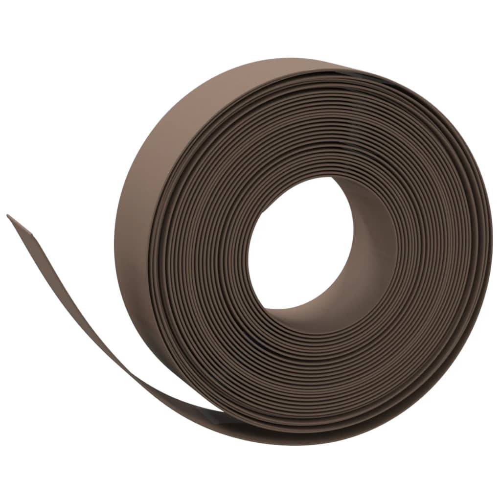 Maison Chic - Bordure de jardin - Limite de jardin - Parterre marron 10 m 15 cm polyéthylène - Image 1