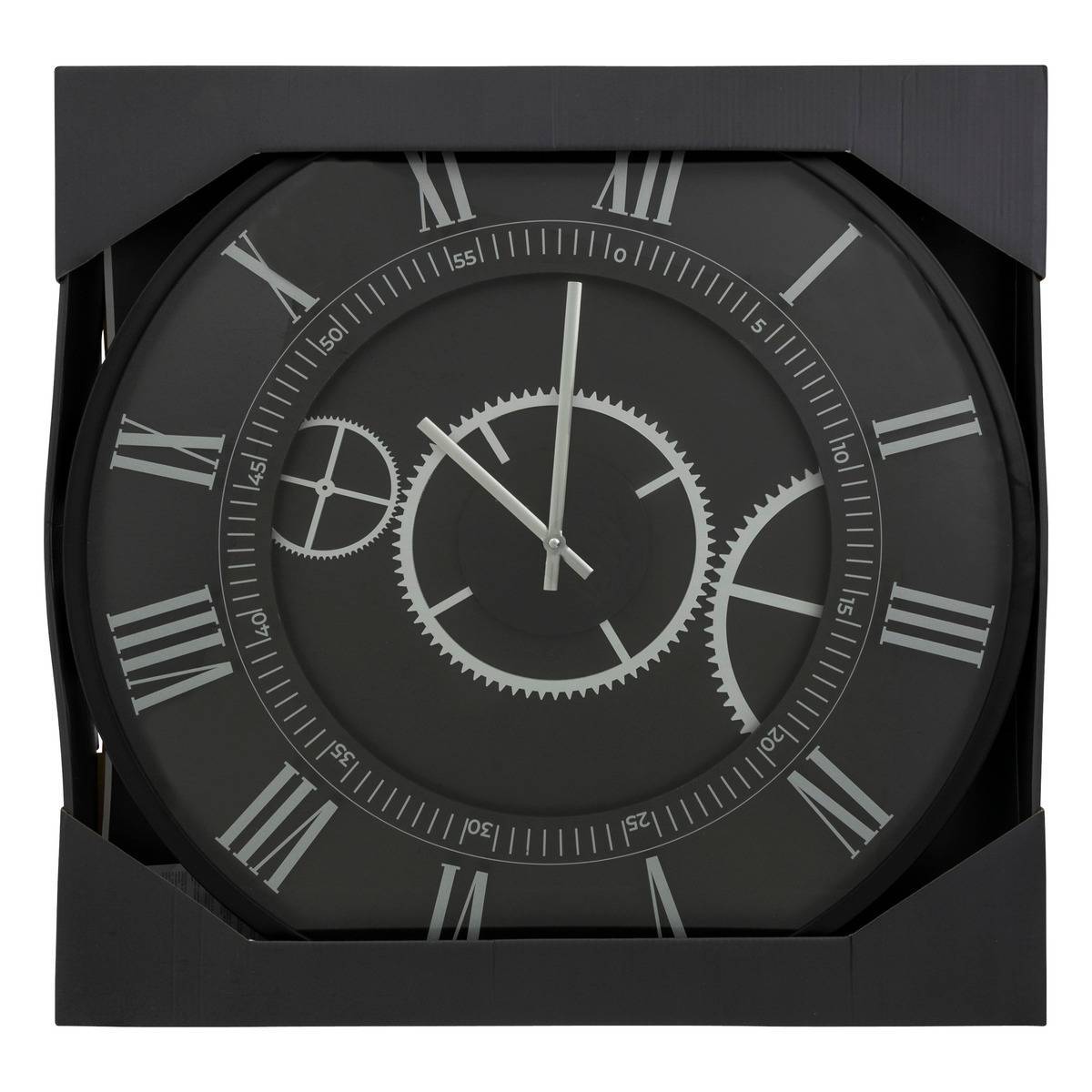 Atmosphera - Horloge mécanique "Kerian" D57cm noir - Atmosphera Créateur d'intérieur - Imagen 2