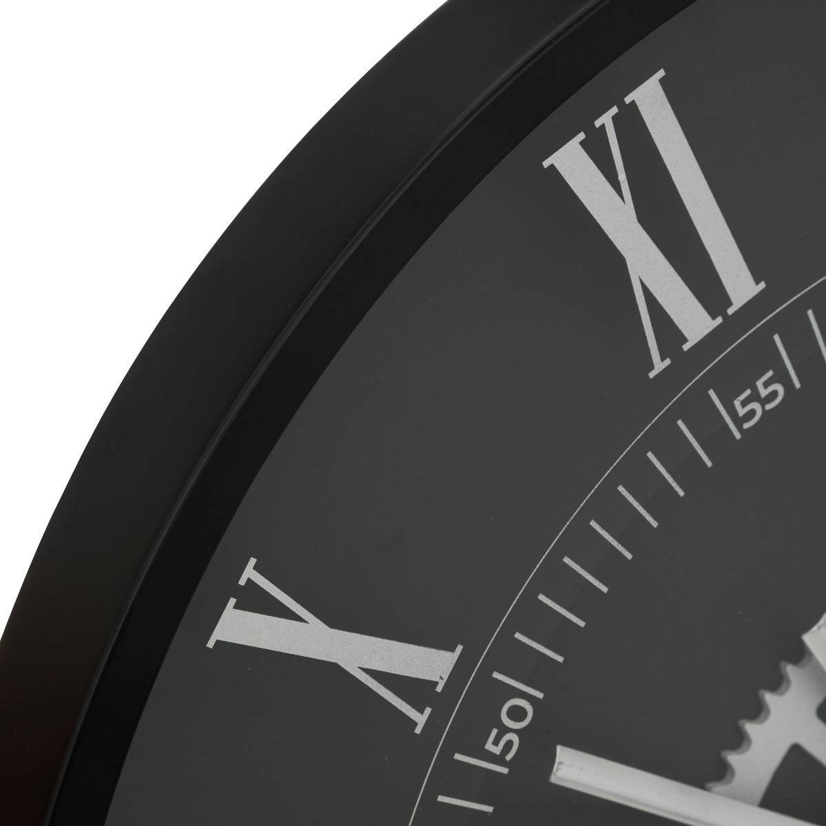 Atmosphera - Horloge mécanique "Kerian" D57cm noir - Atmosphera Créateur d'intérieur - Imagen 3