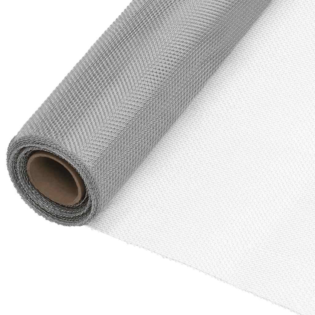 Écran en treillis acier inoxydable argenté 60 x 1000 cm - PANGIVO ...