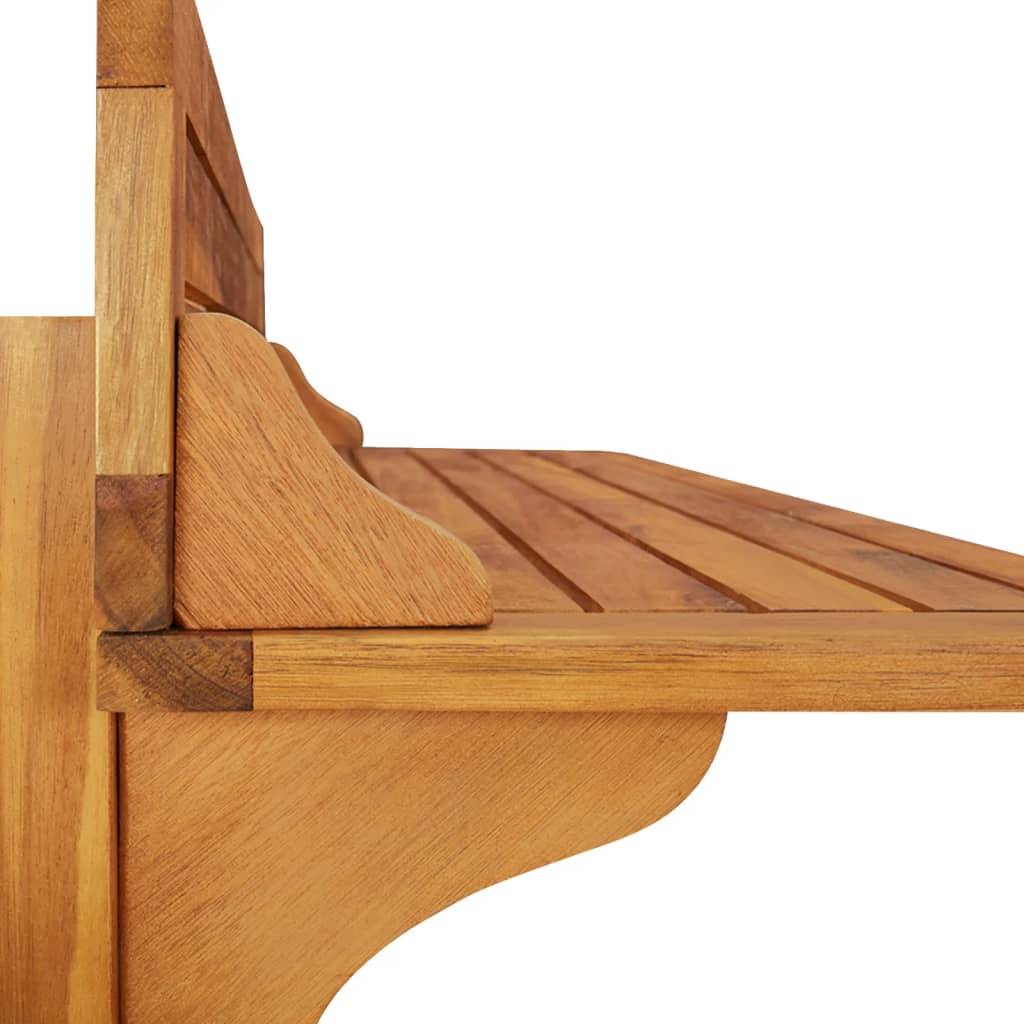 Helloshop26 - Ensemble de bar de balcon 3 pièces bois d'acacia massif - Imagen 3