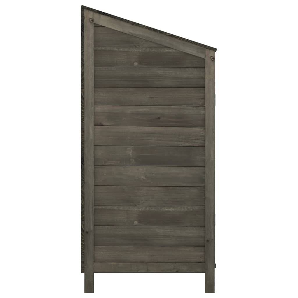 Vidaxl - Remise de jardin Anthracite 102x52x112 cm Bois de sapin solide vidaXL 152184 - Image 6