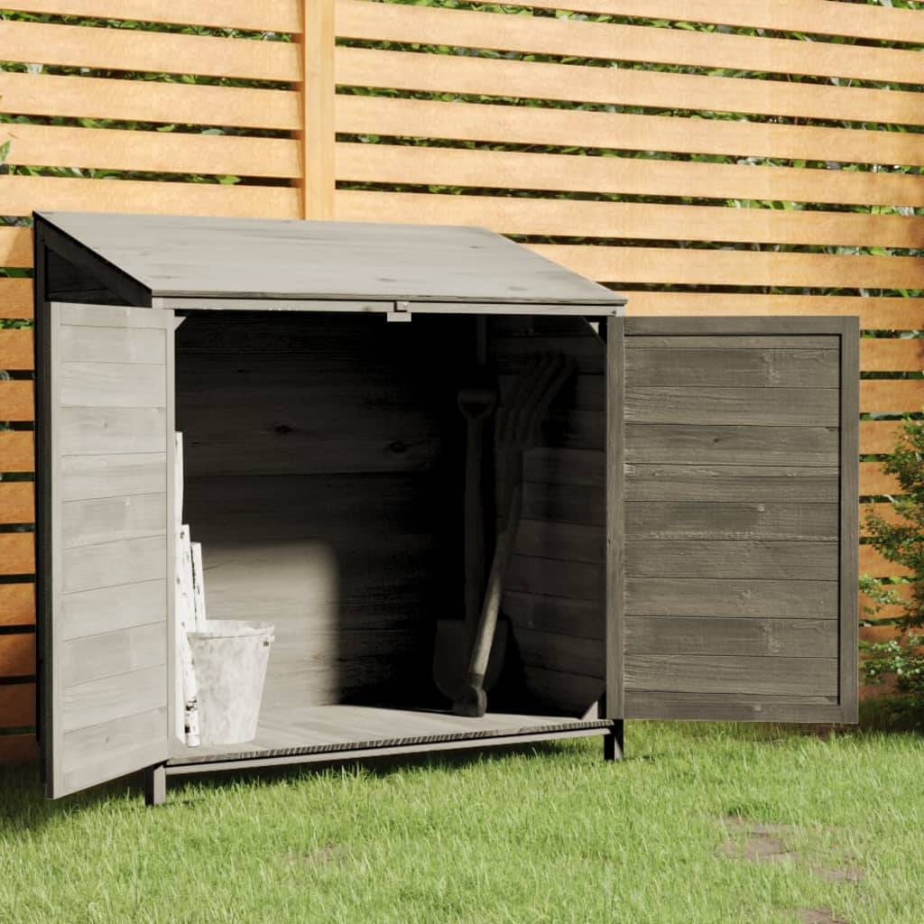 Vidaxl - Remise de jardin Anthracite 102x52x112 cm Bois de sapin solide vidaXL 152184 - Image 1