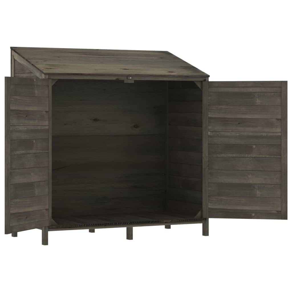 Vidaxl - Remise de jardin Anthracite 102x52x112 cm Bois de sapin solide vidaXL 152184 - Image 9