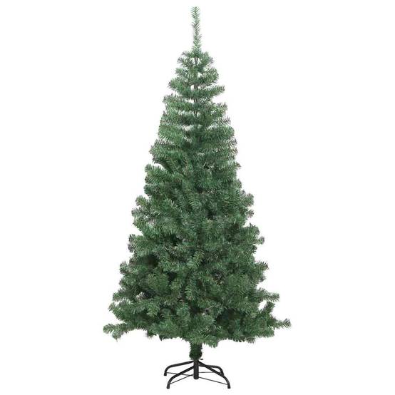Sapin de Noël | Arbre de Noël avec 300 LED avec support Vert 240 cm PVC Maison Chic - Image 5