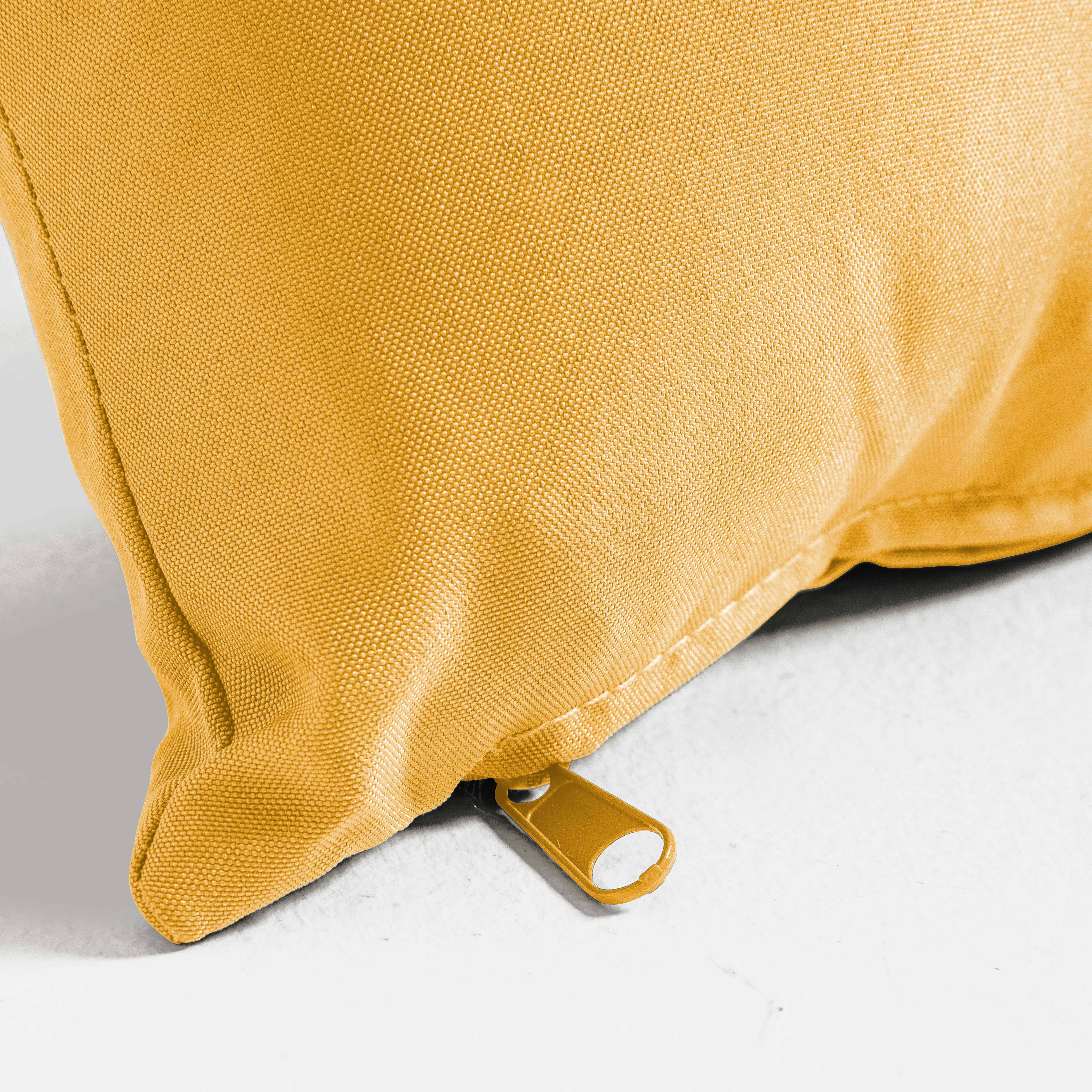 Oviala - Coussins pour palette matelassés jaune Cuzco - Oviala - Imagen 6
