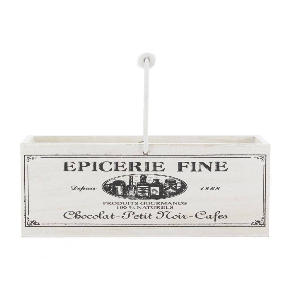 Aubry Gaspard - Panier en bois avec anse Epicerie fine - Imagen 2