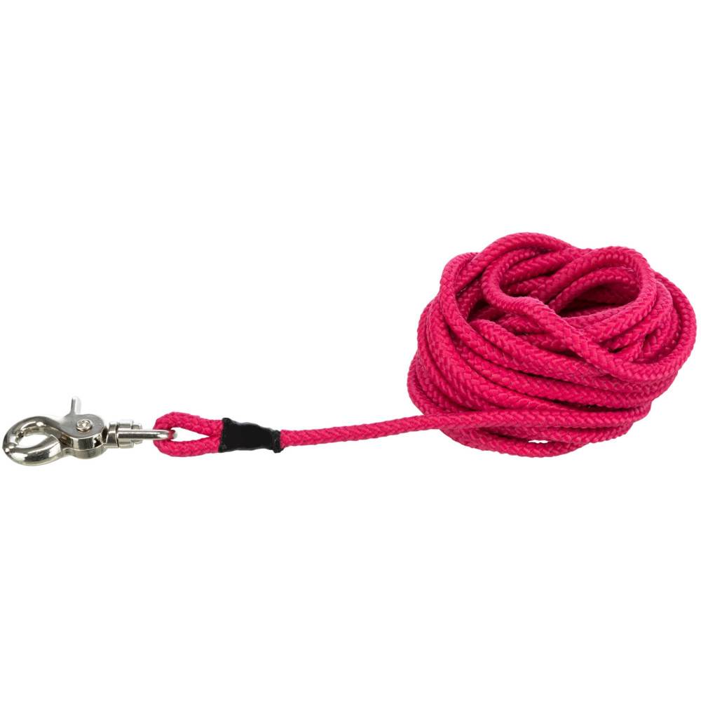 Trixie - Trixie - Laisse à pister, ø 6 mm x 20 M rose ronde sans dragonne, pour chien. - Imagen 2