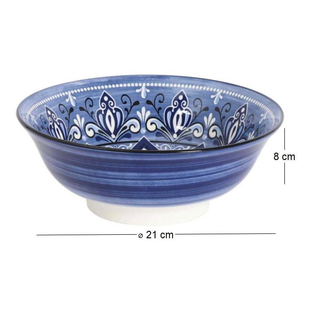 The Home Deco Factory - Saladier en porcelaine 21 cm Jaipur The Home Deco Factory - Imagen 4