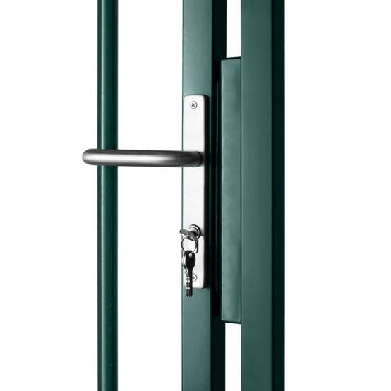 Portail barreaudé acier galvanisé passage 4m00 H 1m75 Vert - Easy Clôture - Image 2