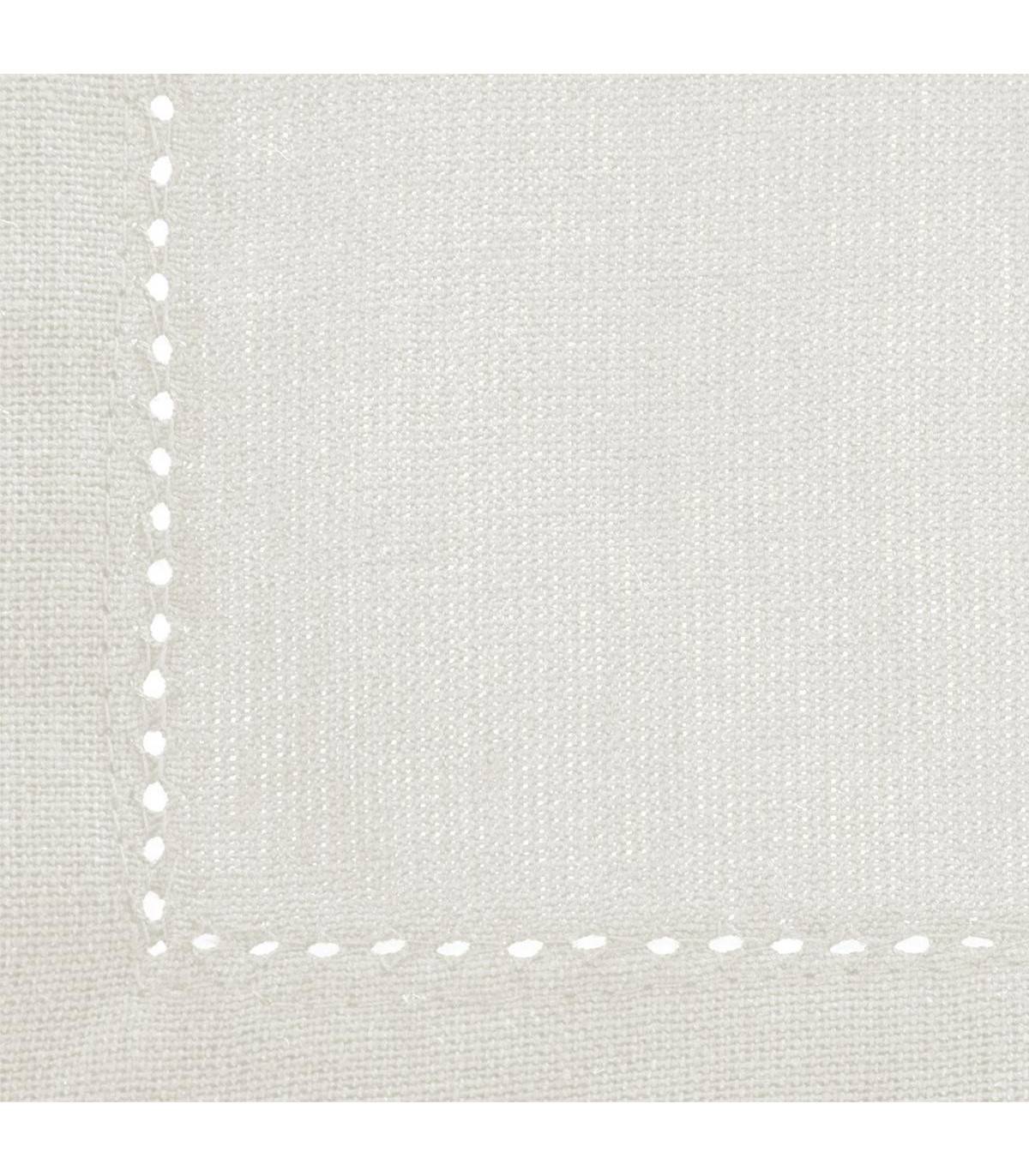 Lot de 4 Serviettes de table en Coton Blanc 40 x 40 cm - Image 2
