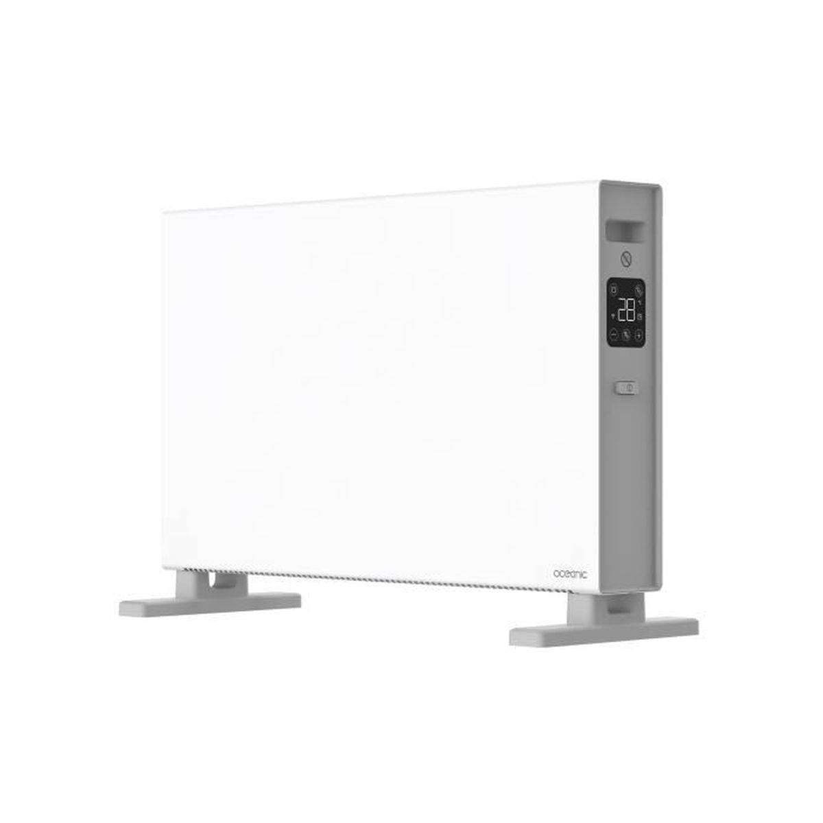 Radiateur convecteur électrique mobile 2000 W, blanc mat, thermostat 10-35 °C - OCEANIC