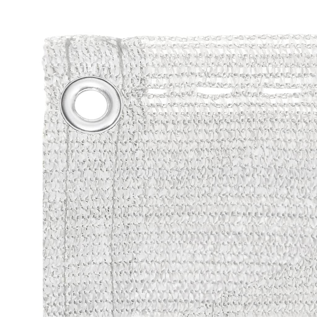 Helloshop26 - Écran de balcon brise pare vue protection confidentialité 120 x 600 cm PEHD blanc - Imagen 3