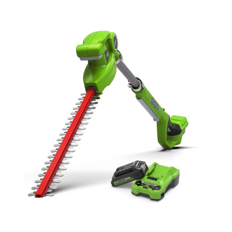 Greenworks - Taille-haies sur perche 51 cm GREENWORKS 24V - 1 batterie 2.0 Ah et chargeur - G24PH51K2