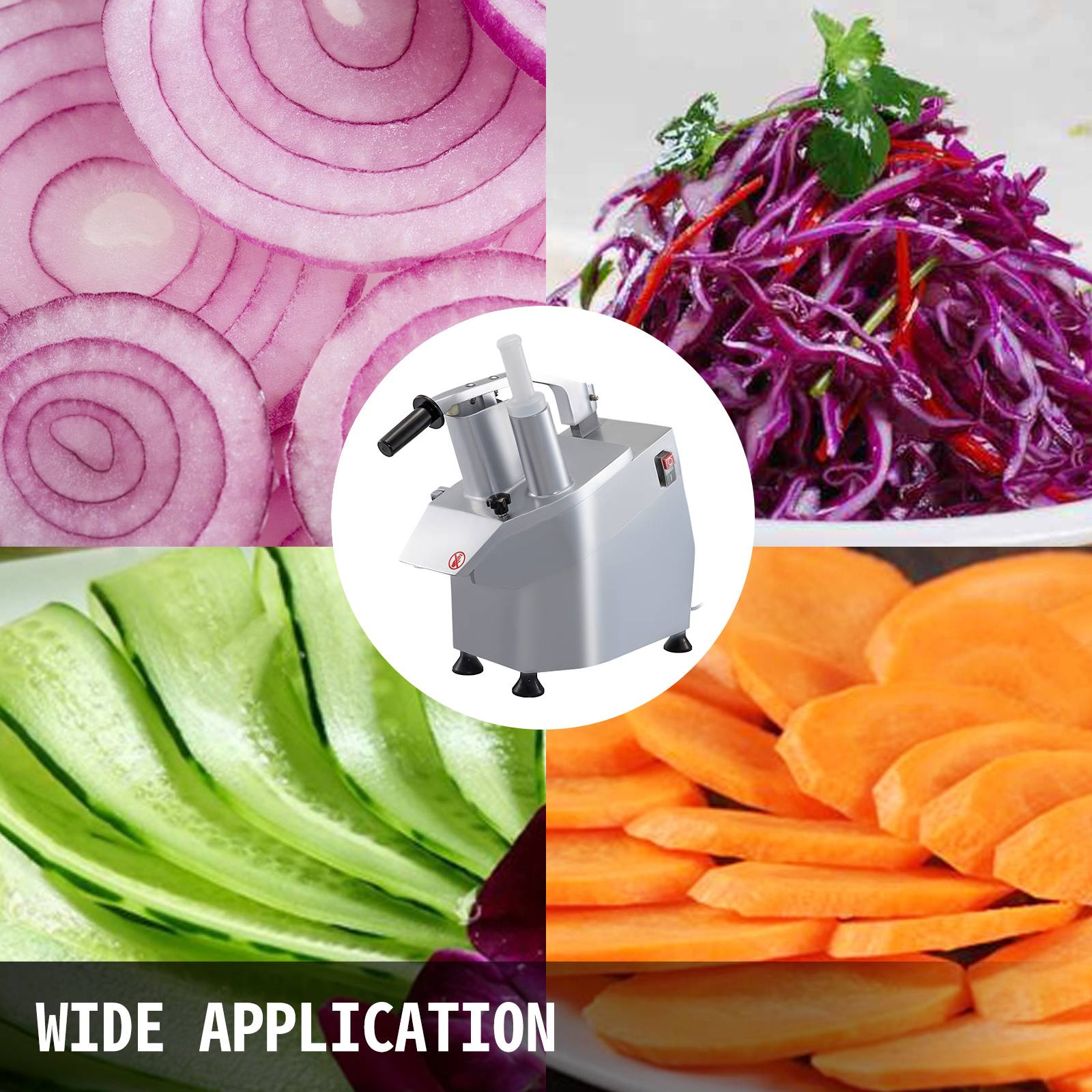 Vevor - VEVOR Coupe-Legumes Spirale Electrique Coupe Legumes Mandoline Vegetable Cutter - Image 7