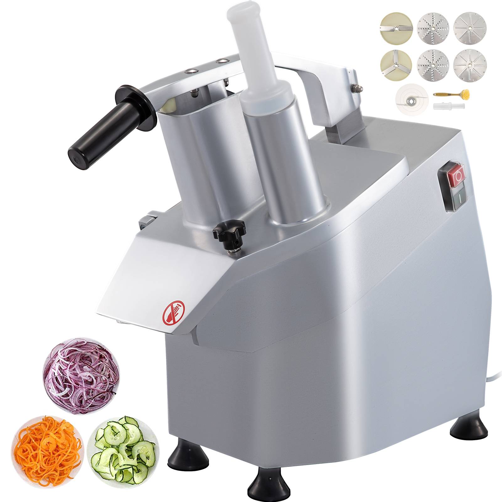 Vevor - VEVOR Coupe-Legumes Spirale Electrique Coupe Legumes Mandoline Vegetable Cutter - Image 1