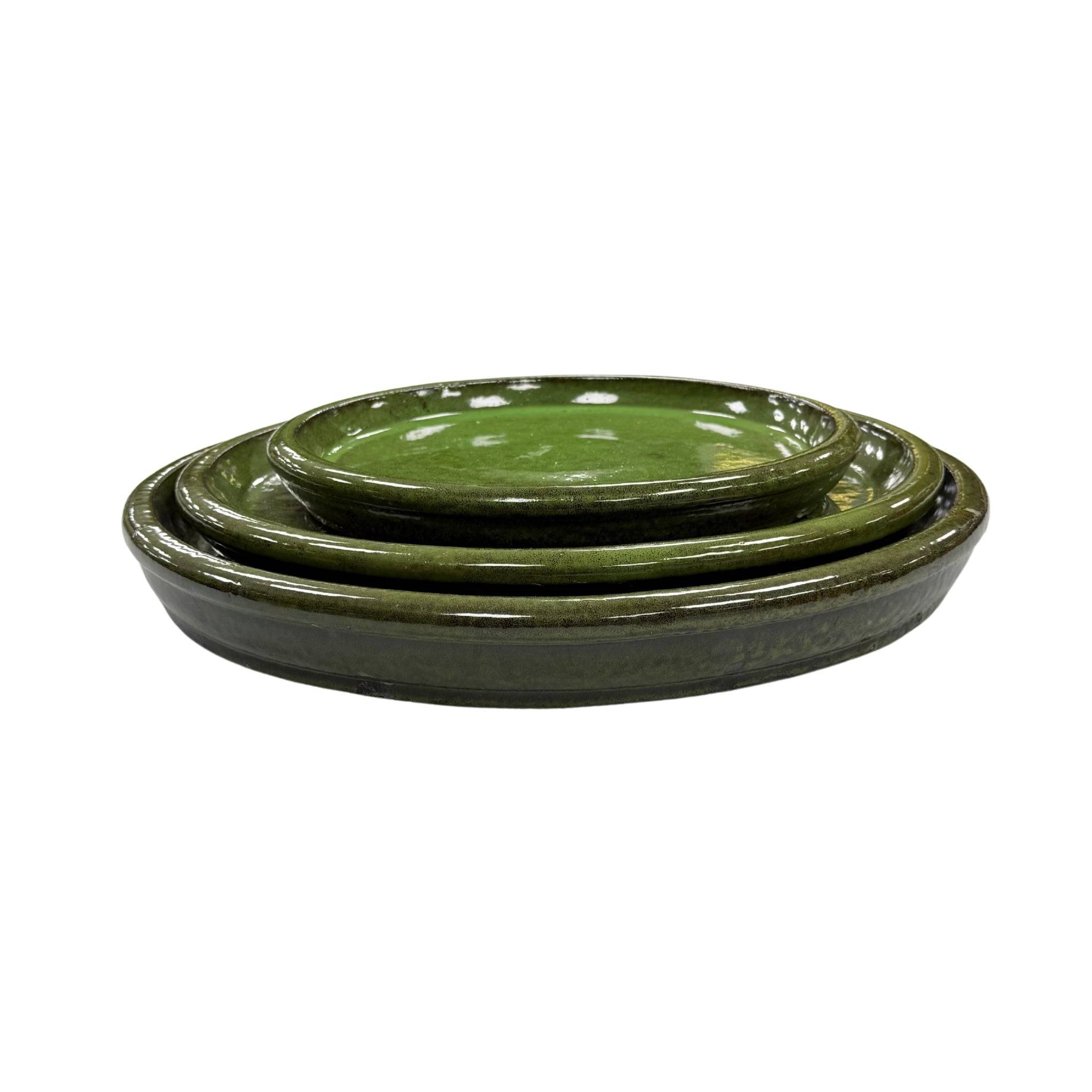 Provencelia - Soucoupe ronde 35cm vert profond - Image 4