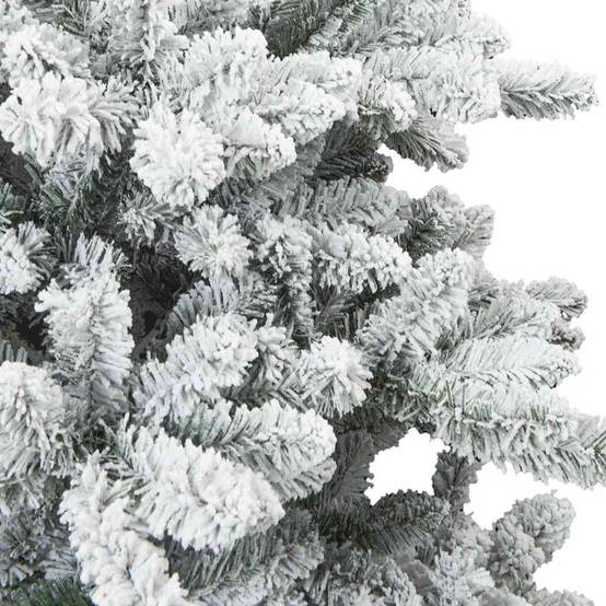 ComfortXL - Sapin de Noël Artificiel Blanc Effet Neige PVC pour Fêtes Intérieur 150 cm – ComfortXL Outdoor Living - Image 5