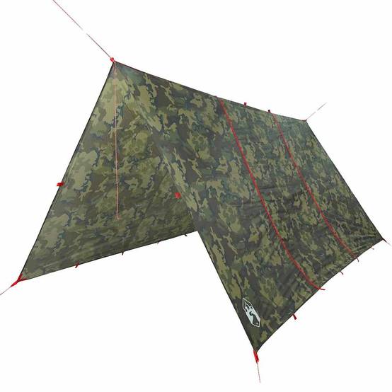 ComfortXL - Grand Tarp de Survie Camouflage Polyester Imperméable Bâche de Sol pour Abri Bushcraft 451x420 cm – ComfortXL Outdoor Living - Image 2