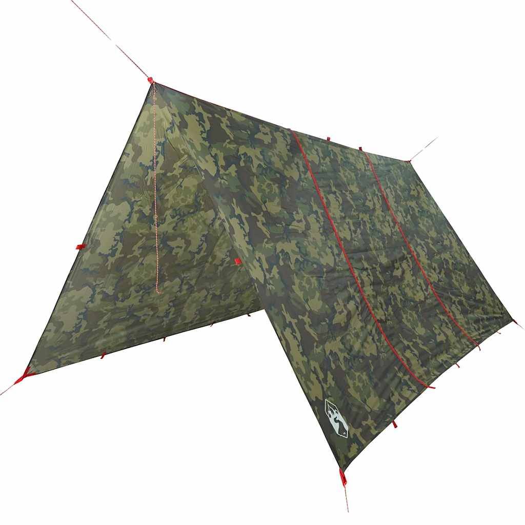 ComfortXL - Grand Tarp de Survie Camouflage Polyester Imperméable Bâche de Sol pour Abri Bushcraft 451x420 cm – ComfortXL Outdoor Living - Image 2