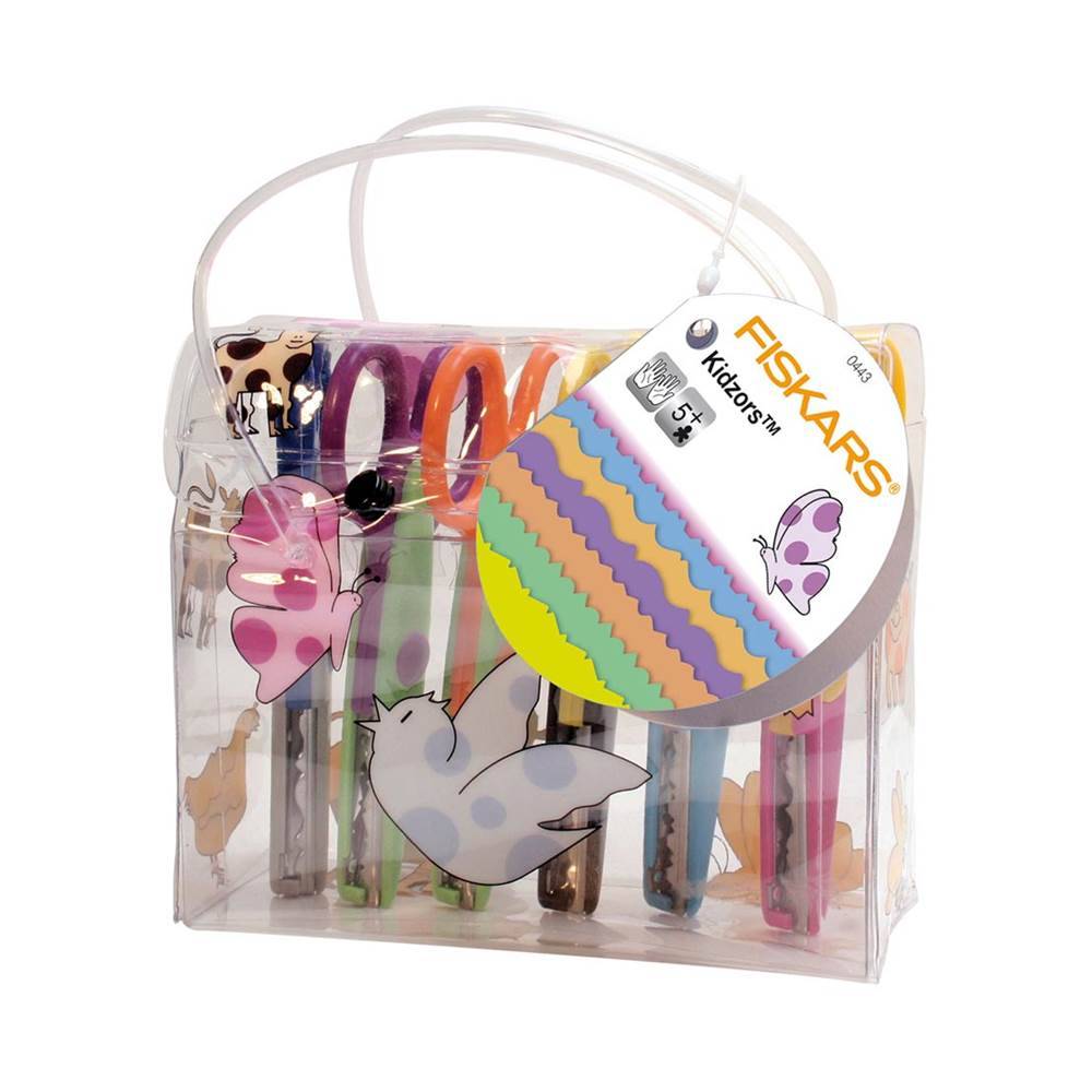 Fiskars - Set de 6 ciseaux cranteurs Kidzors