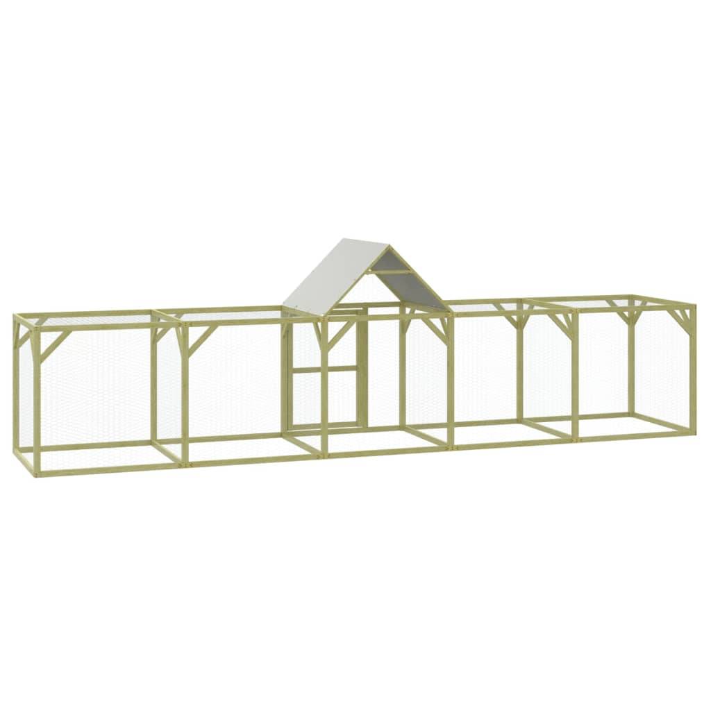 Vidaxl - Poulailler 500x100x150 cm Bois de pin massif imprégné vidaXL 3102983 - Imagen 6