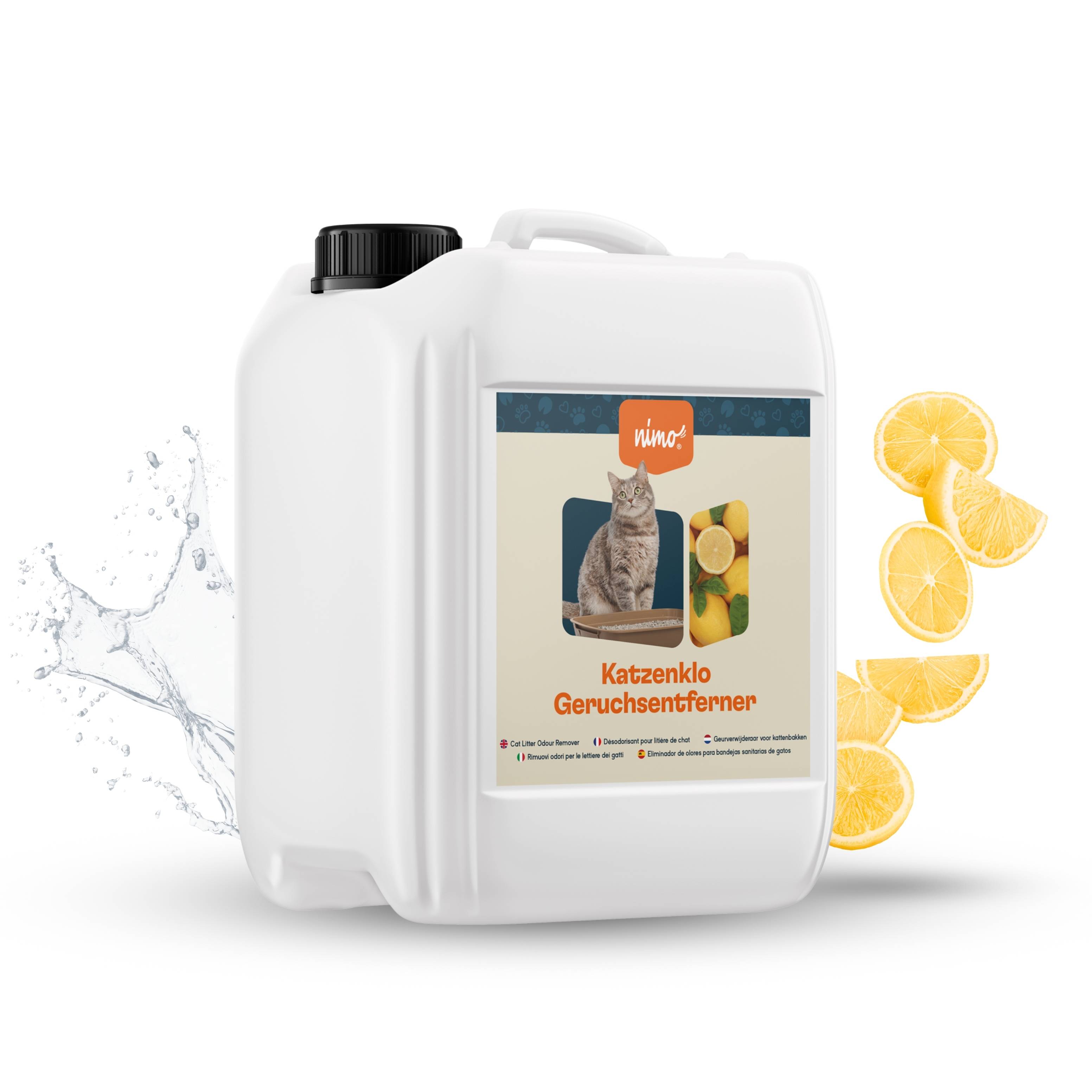 Éliminateur d'odeurs pour litière – spray neutralisant contre les odeurs et l'urine (5 l) | nimo - Image 1