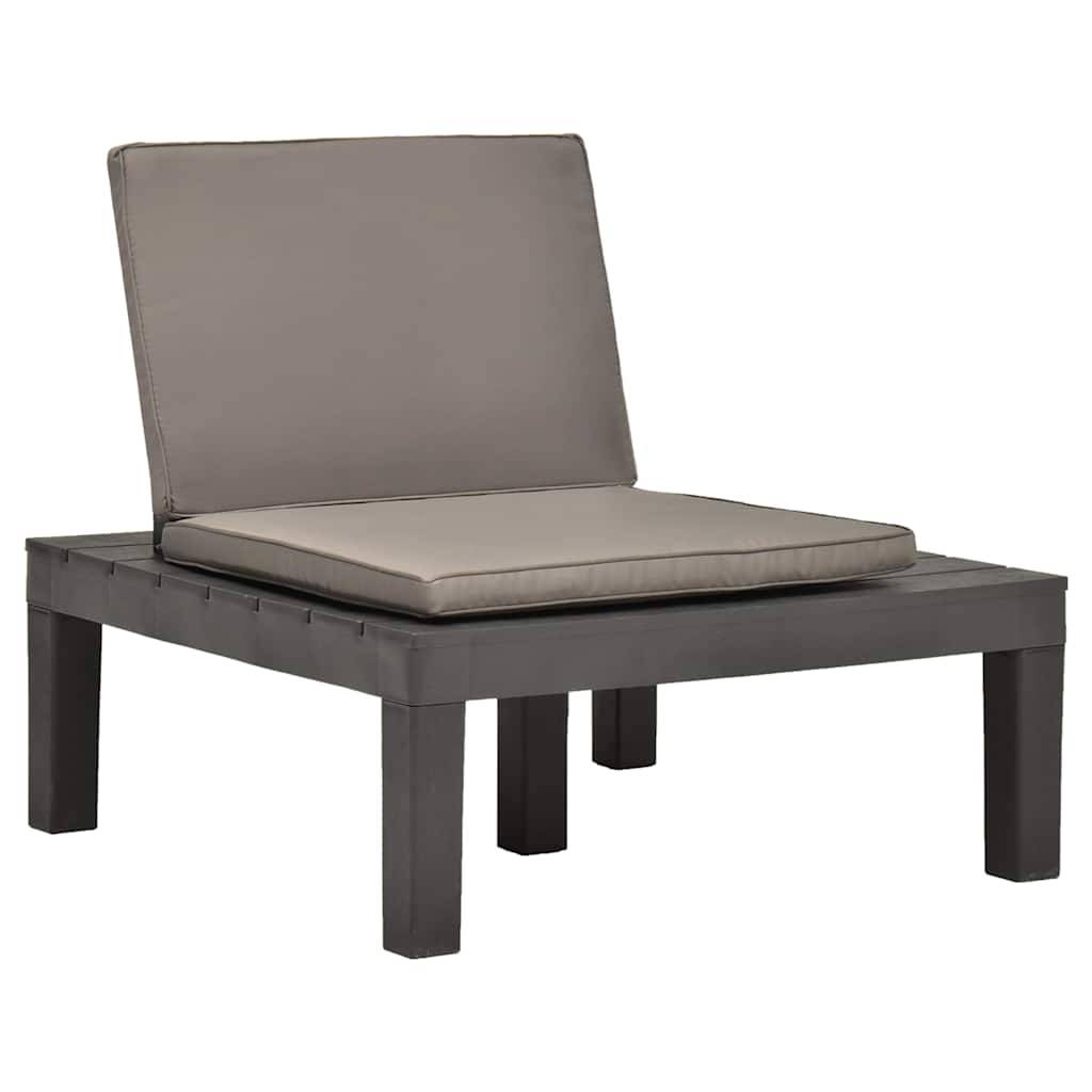 Prolenta Premium - Chaises de jardin plastique anthracite 78 x 78 x 70 cm - Prolenta premium p3121.7 - Image 2